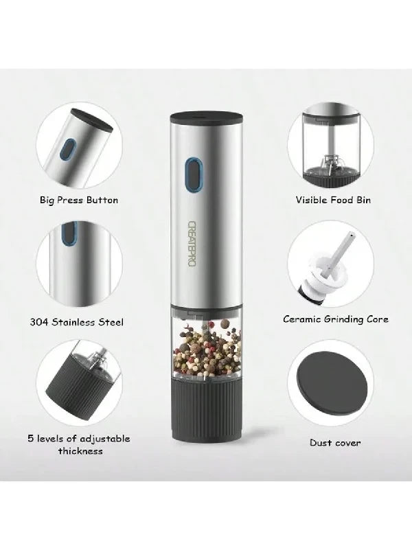 Automatic Rechargeable Pepper Mill